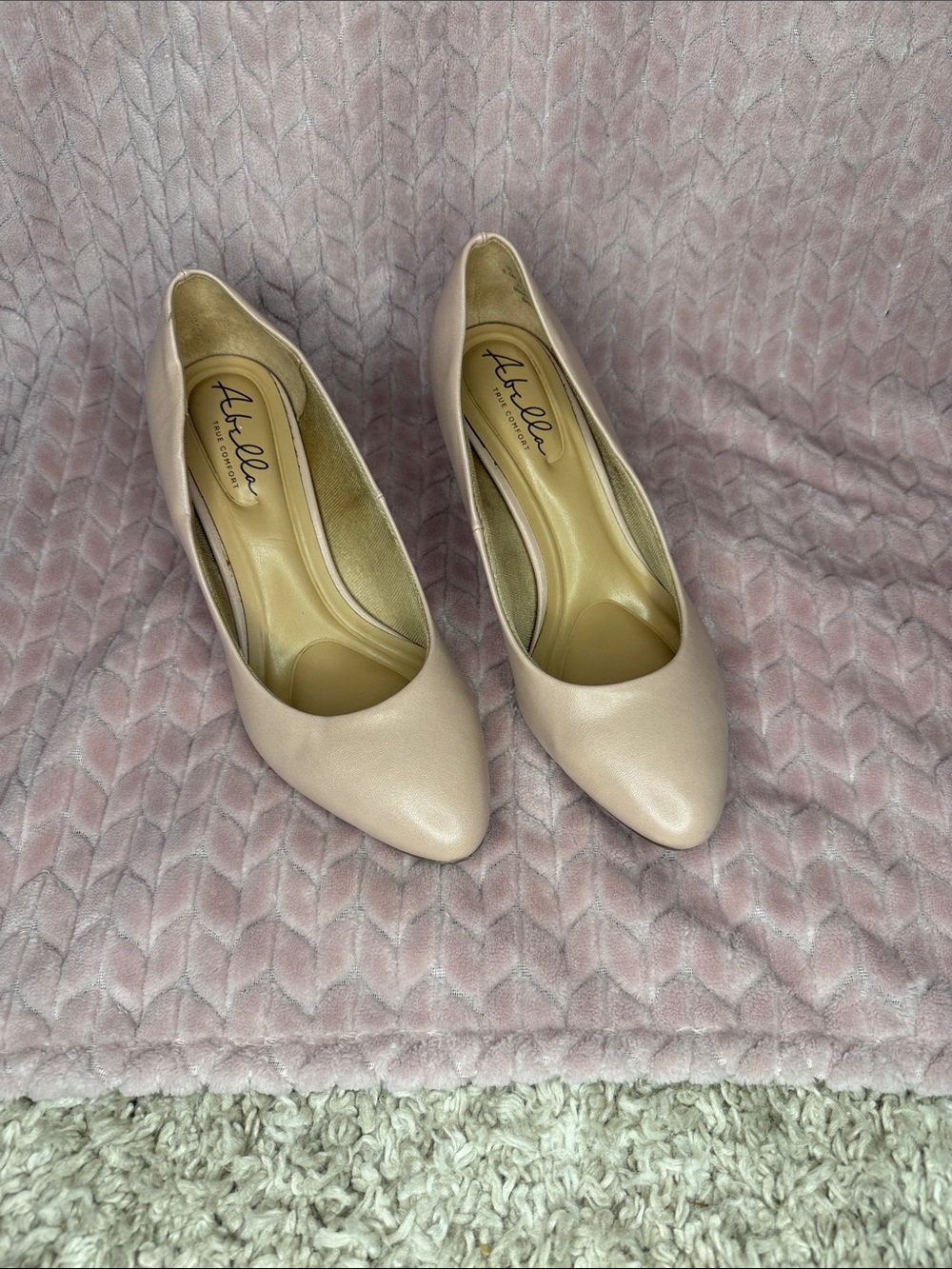 Abella Blush Nude Pointed Toe Heels